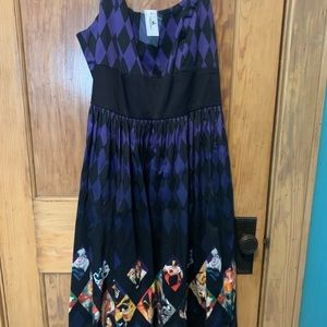 NWT Disney parks dress shop harlequin Villians dress XL